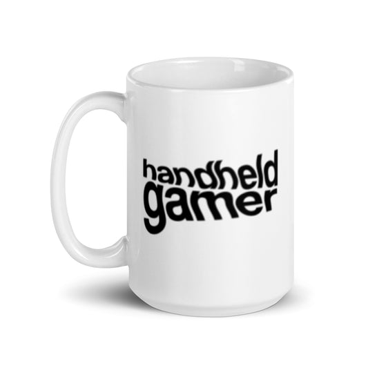 Handheld Gamer White glossy mug